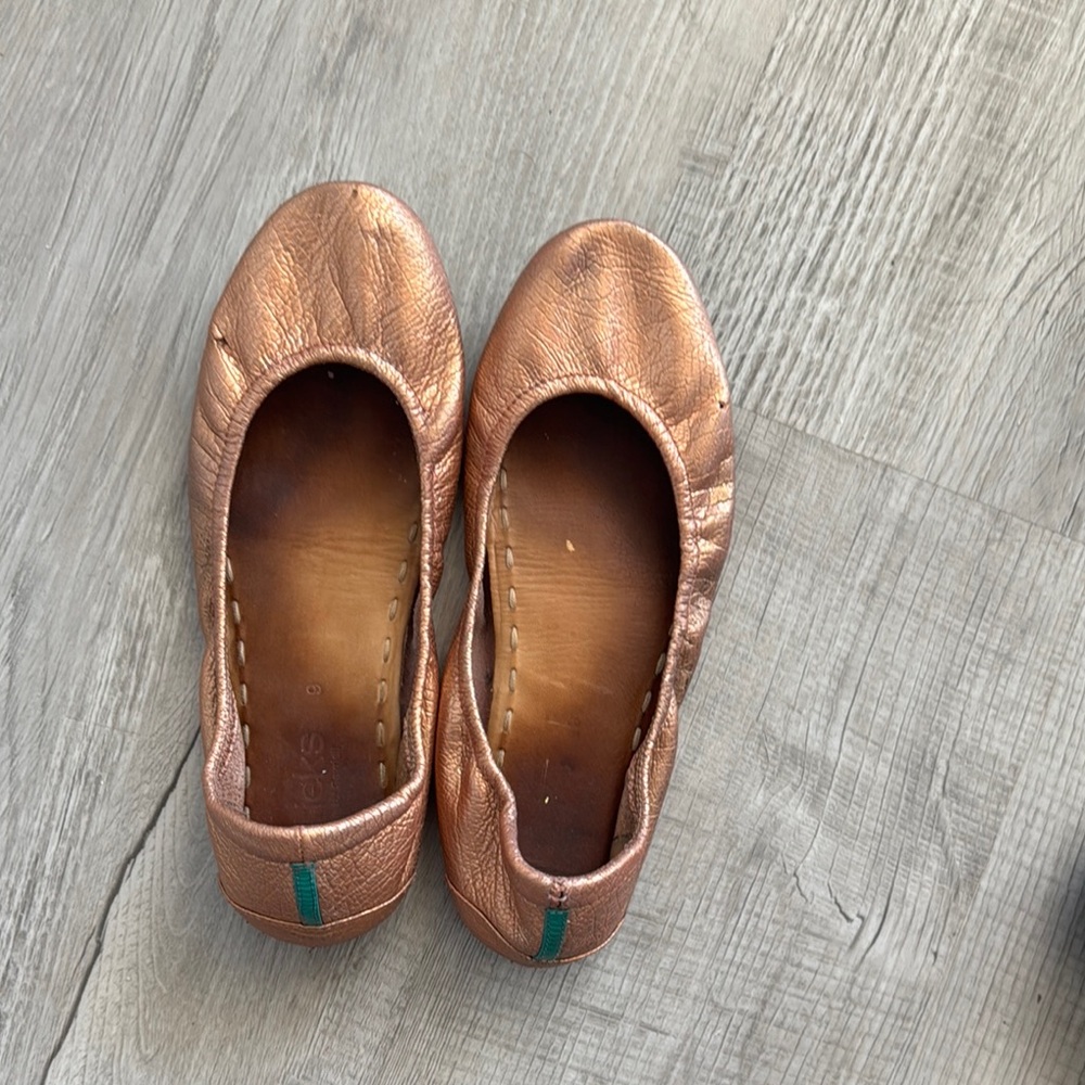 Tieks rose gold  very worn